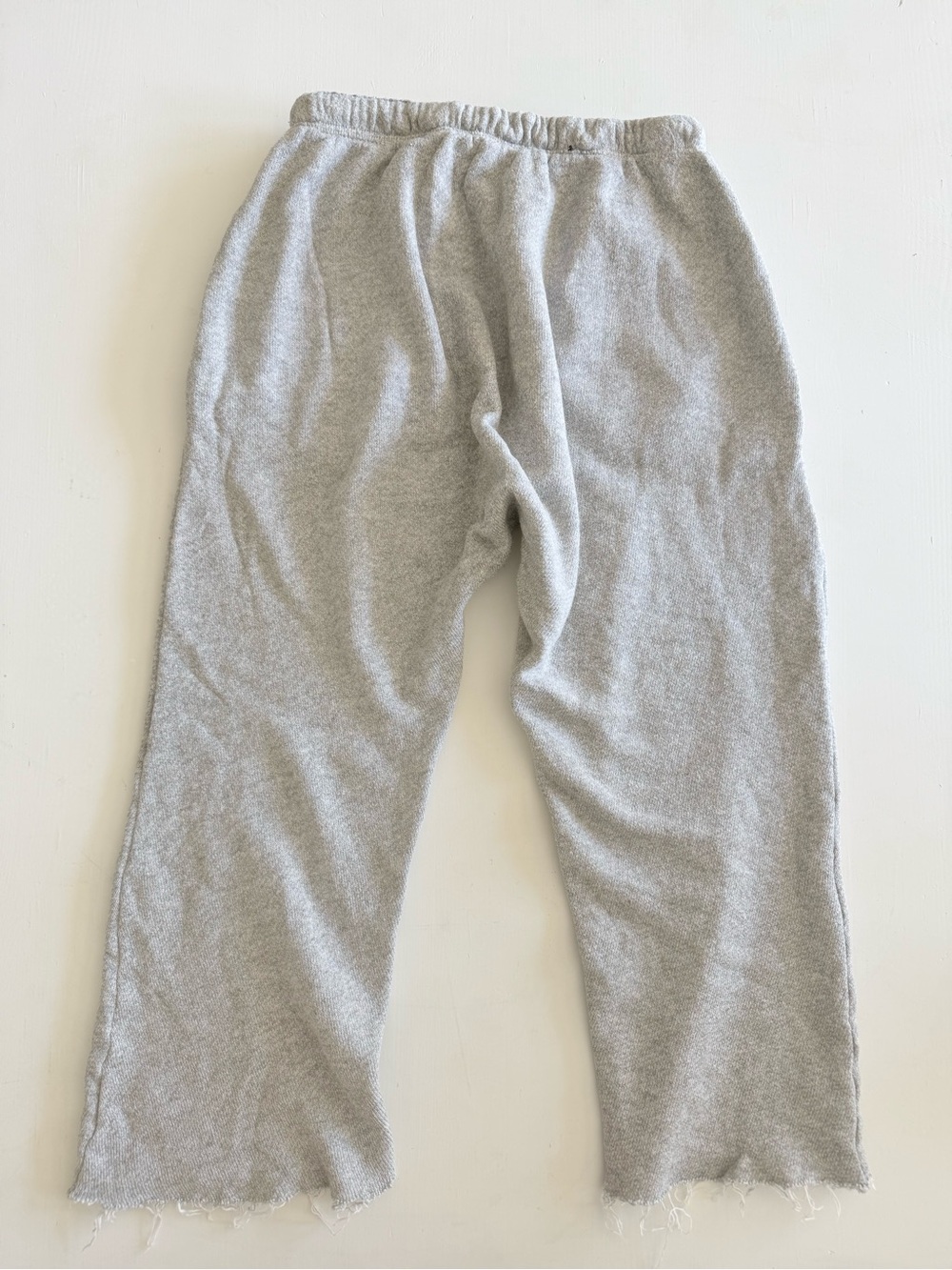 R13 Field Terry Sweatpants heather grey raw frayed edge Japanese street fashion - Picture 6 of 10
